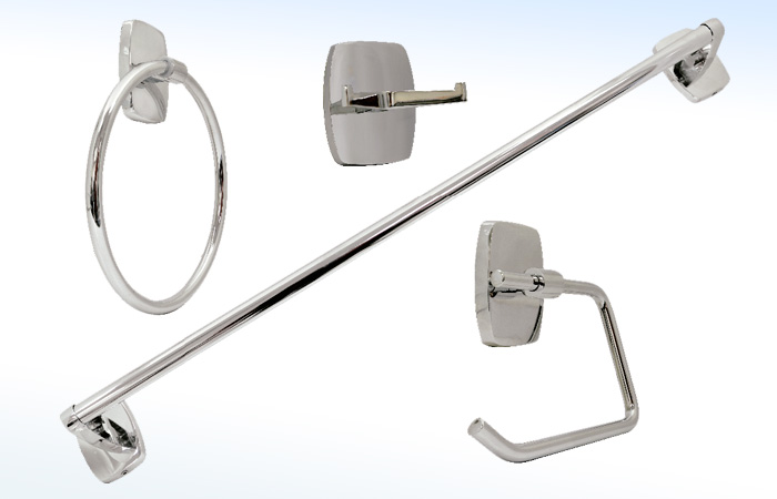 JE06C RUGO - JUEGO DE ACCESORIOS PARA BAÑO