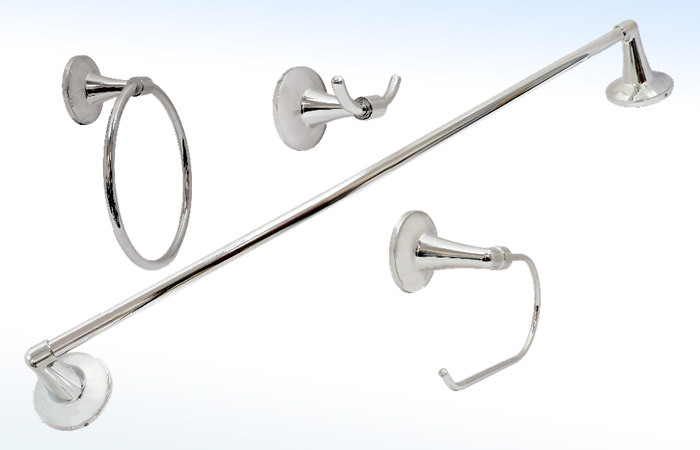 JE08C RUGO - JUEGO DE ACCESORIOS PARA BAÑO