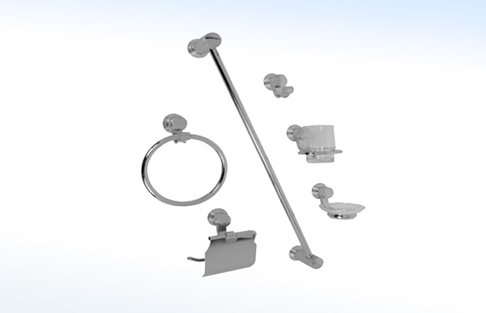JE12C RUGO - JUEGO DE ACCESORIOS PARA BAÑO