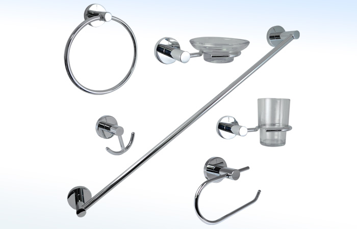 JE20C RUGO - JUEGO DE ACCESORIOS PARA BAÑO
