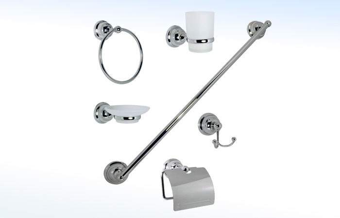 JE33C RUGO - JUEGO DE ACCESORIOS PARA BAÑO