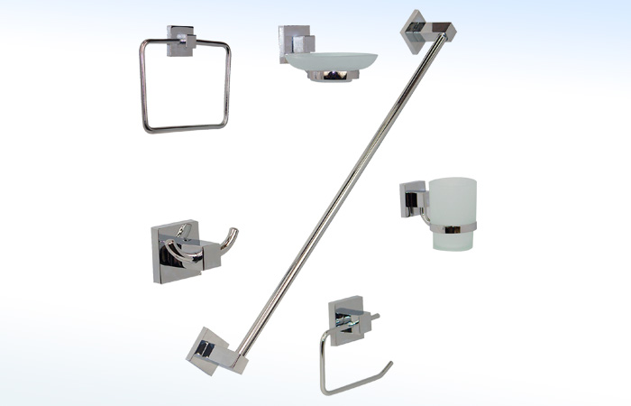 JE95C RUGO - JUEGO DE ACCESORIOS PARA BAÑO