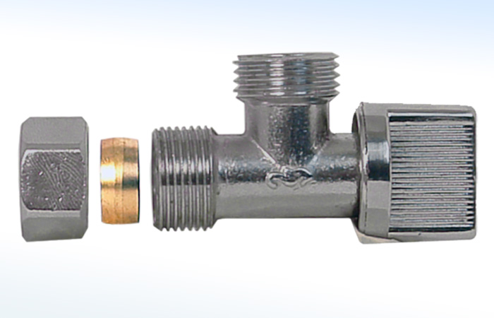 25ICE RUGO - LLAVE CONTROL ANGULAR PARA TUBO DE COBRE