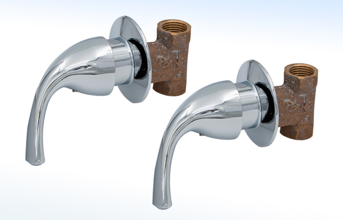 38IG RUGO - LLAVES INDIVIDUALES PARA REGADERA CIERRE A 90° ROSCABLE