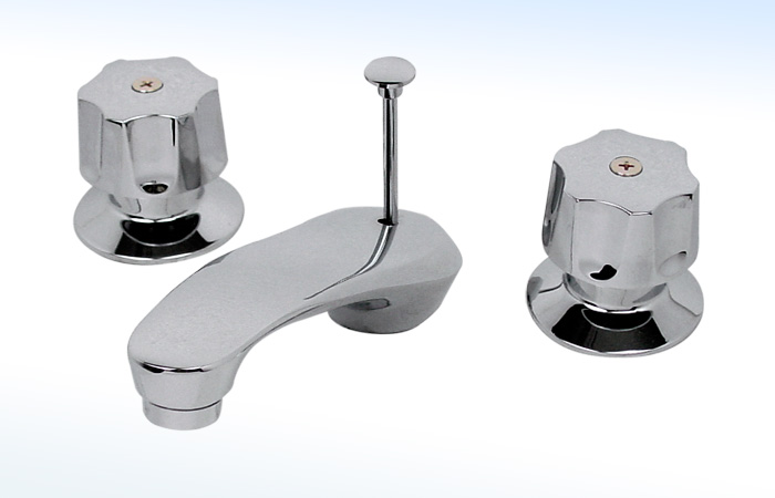 19IB RUGO - MEZCLADORA PARA LAVABO DE 8” A 12” CON DESAGÜE AUTOMÁTICO