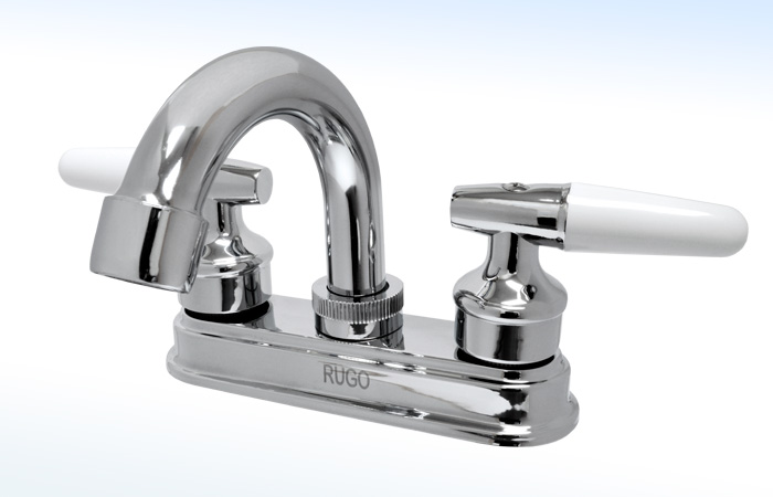 24PB RUGO - MEZCLADORA PARA LAVABO 4” CIERRE DE 90°