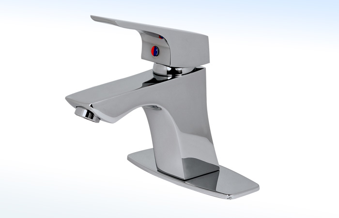 105LM RUGO - MEZCLADORA MONOMANDO PARA LAVABO CON CHAPETÓN
