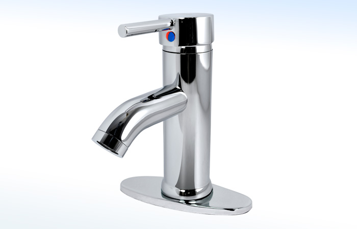 24MTC RUGO - MEZCLADORA MONOMANDO PARA LAVABO CON CHAPETÓN
