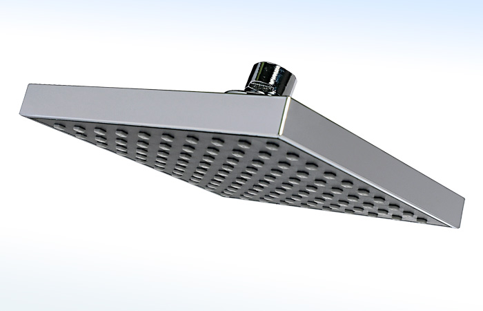 44GS RUGO - REGADERA CUADRADA DE 6” X 6” SIN BRAZO