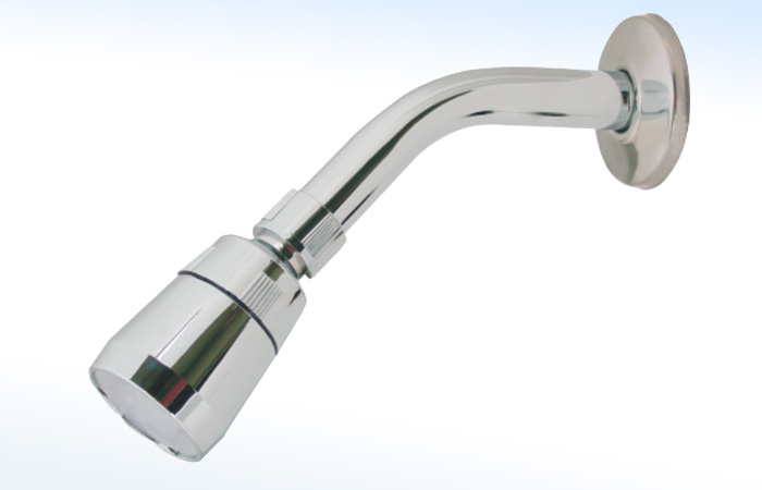 44IBE RUGO - REGADERA DE 1 1/2”Ø CON BRAZO Y CHAPETÓN DISPOSITIVO AHORRADOR