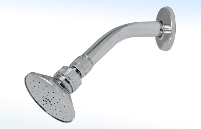 44ME RUGO - REGADERA REDONDA DE 3 1/8”Ø CON BRAZO Y CHAPETÓN DISPOSITIVO AHORRADOR