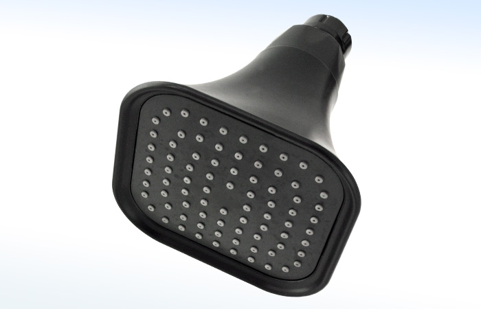 44NP RUGO - REGADERA PIRAMIDAL DE 3 3/4” Ø SIN BRAZO