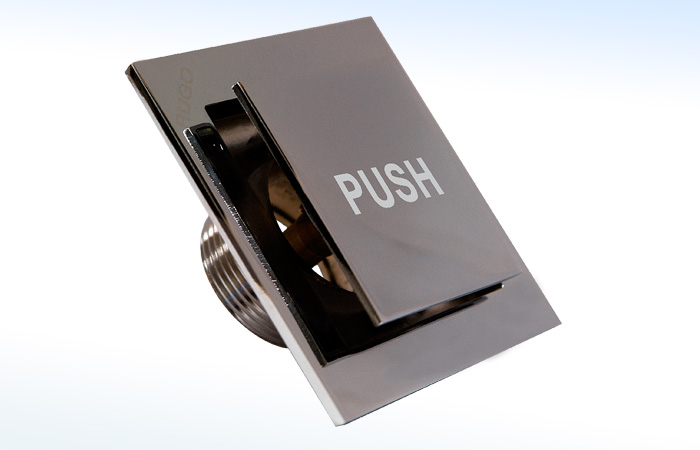 46P RUGO - RESUMIDERO DE PUSH CUADRADO DE 100mm X 100mm CON SISTEMA ANTICUCARACHAS