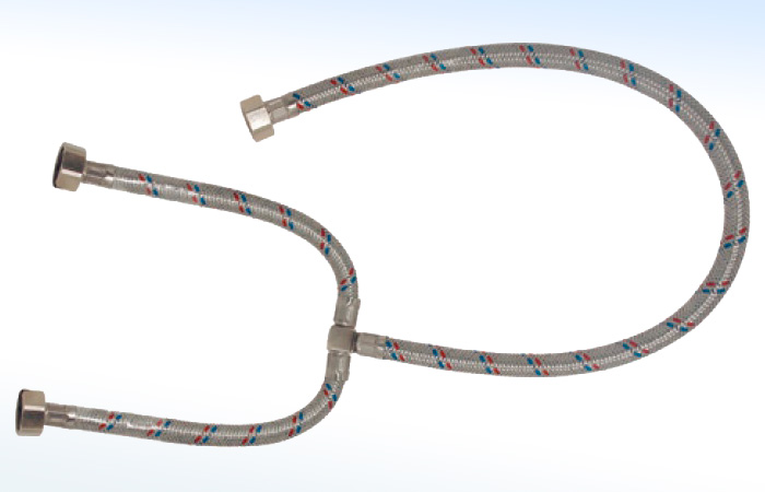 25MET RUGO - ALIMENTADOR MAXIFLEX 1/2” X 1/2” X 1/2” X 55cm PARA FREGADERO