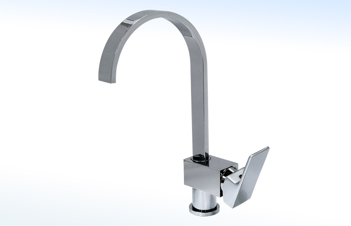 006FM RUGO - MEZCLADORA MONOMANDO DE FREGADERO CON PICO RECTANGULAR