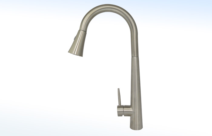 013FM RUGO - MEZCLADORA MONOMANDO PARA FREGADERO CON PICO RETRÁCTIL