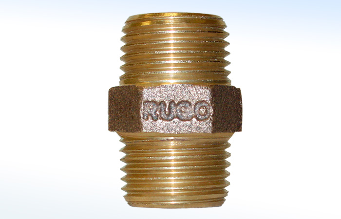 97N RUGO - NIPLE 1/2 X 1/2 EN BRONCE