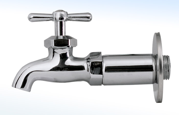 5C RUGO - LLAVE FREGADERO MACHO CON NIPLE EXT.