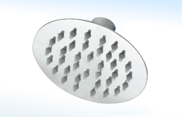 44DRP RUGO - REGADERA DELGADA REDONDA 4”Ø SIN BRAZO